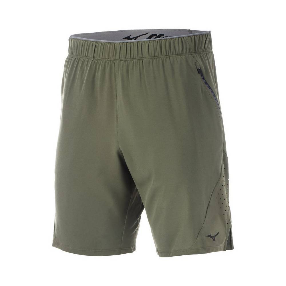 Pantalones Cortos Mizuno Alpha 9" Hombre Verde Ofertas BZWL-21046